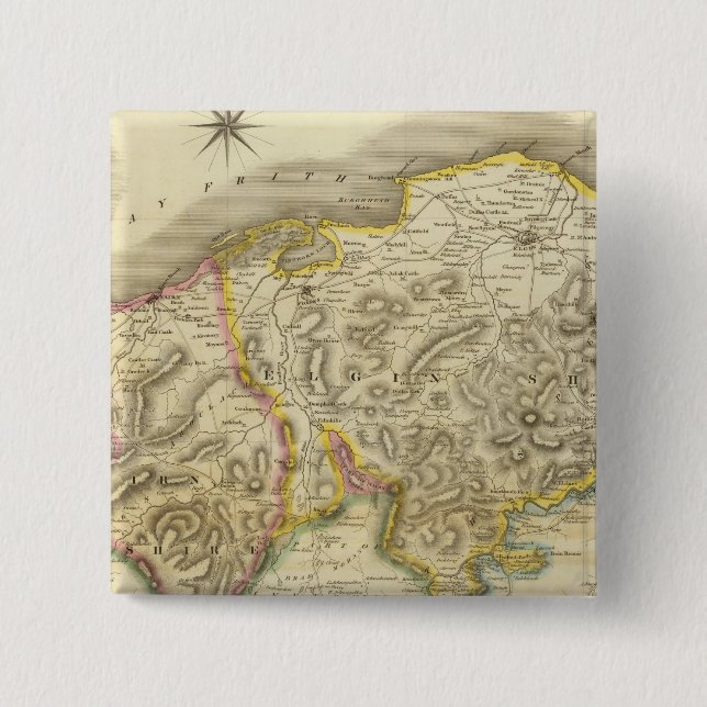Nairn, Elgin 15 Cm Square Badge (Front)