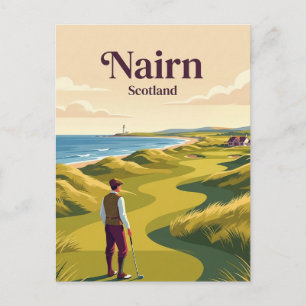 Nairn Golf Club, Scotland Postcard