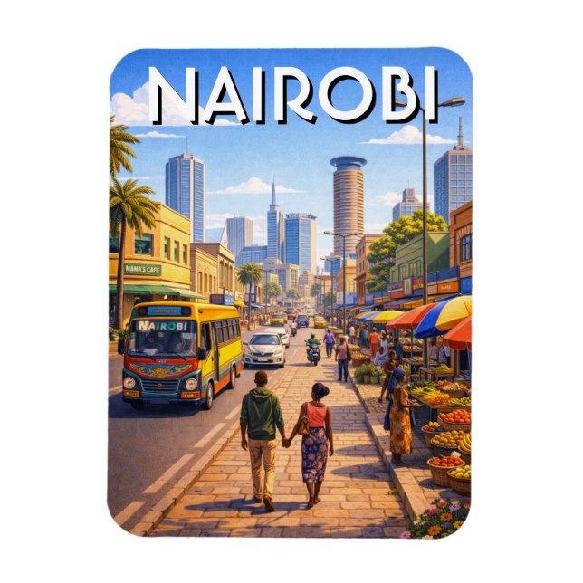Nairobi Kenya Magnet (Vertical)
