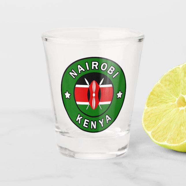Nairobi Kenya Shot Glass (Front)