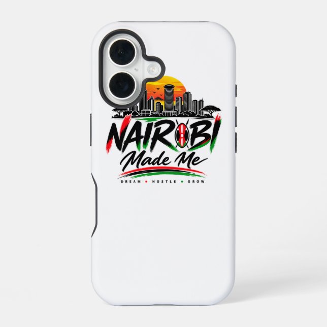 Nairobi Made Me – Kenya Pride iPhone 16 Case (Back)