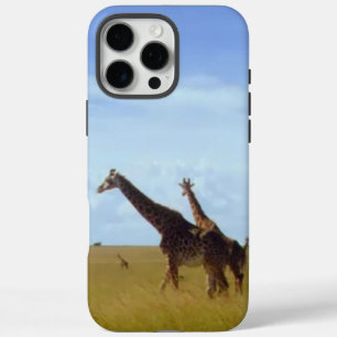 Nairobi National Park Giraffe Design iPhone 16 Pro Max Case