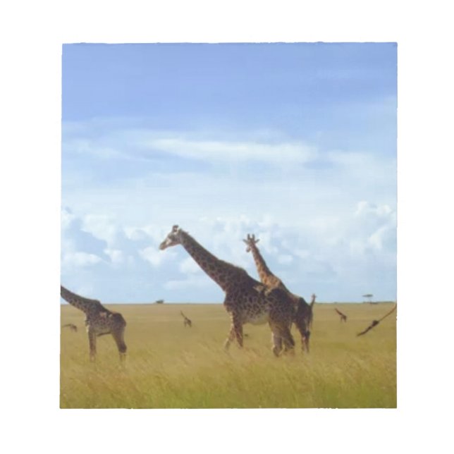 Nairobi National Park Giraffes Notepad (Front)