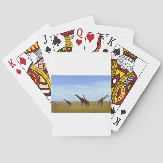Nairobi National Park Giraffes Playing Cards (Back)