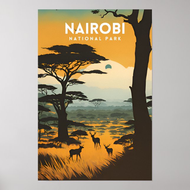 Nairobi National Park Poster (Front)