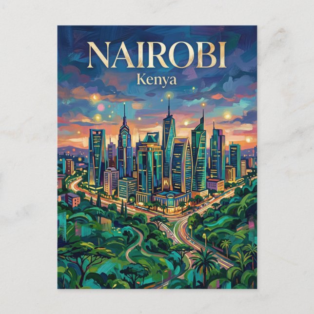 Nairobi Upper Hill Kenya Postcard (Front)