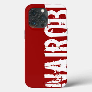 Nairobi - Urban Style, Red And White iPhone Case
