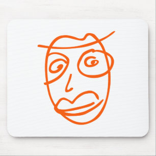 Naive artistic illustration mouse mat