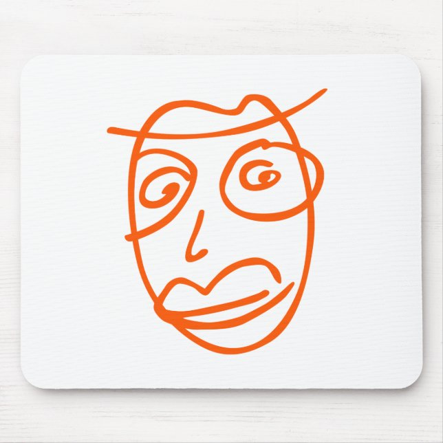 Naive artistic illustration mouse mat (Front)