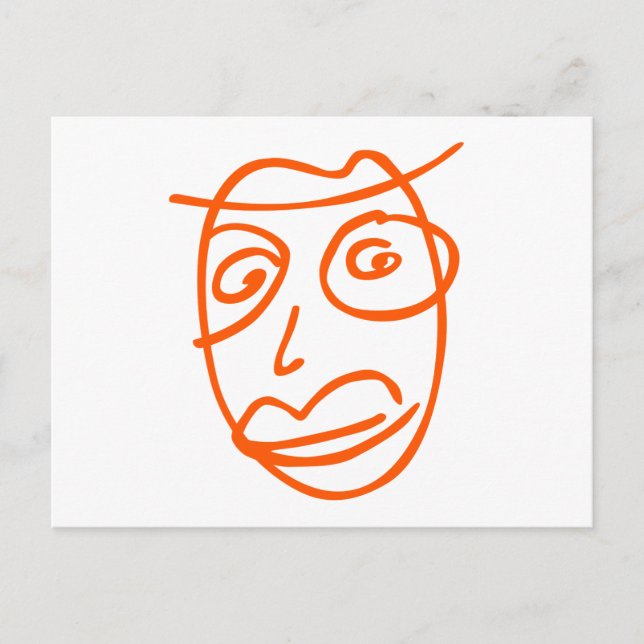 Naive artistic illustration postcard (Front)