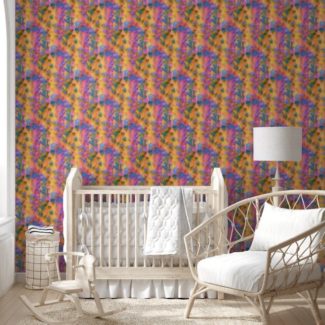 Naive Painted Foliar Summer Wallpaper (Kids)