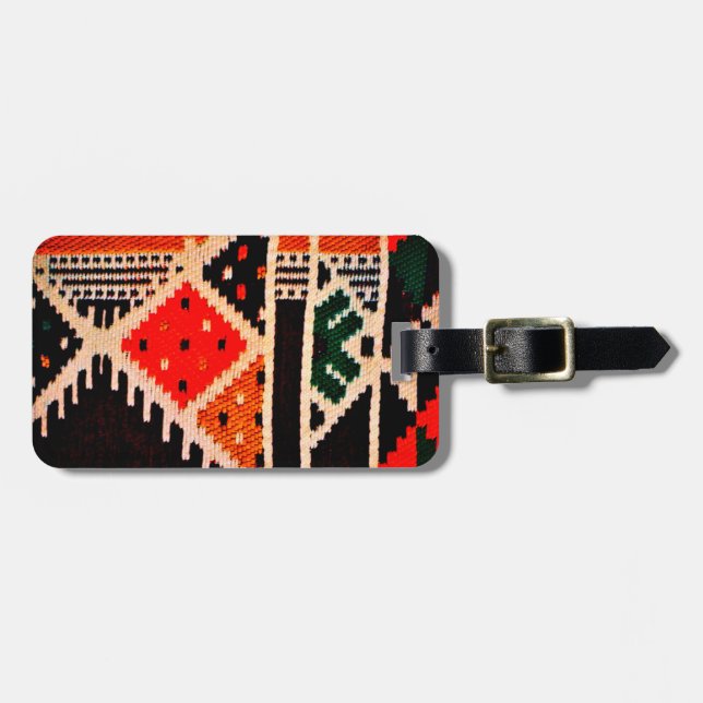 Najd Plateau Embroidery Luggage Tag (Front Horizontal)