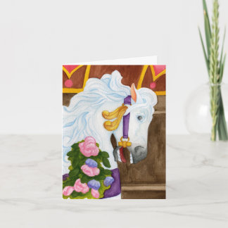 Najira Carousel Horse Note Card