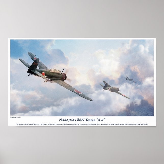 Nakajima B6N Tenzan Poster (Front)