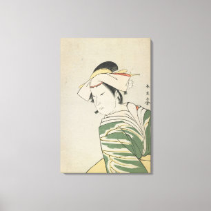 Nakamura Noshio II as Tonase, 1795 Canvas Print