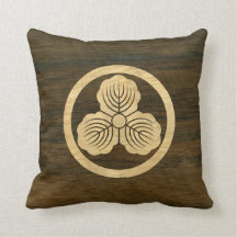 Nakaoka Japanese Mon Crest Oak Leaves Maple Wood