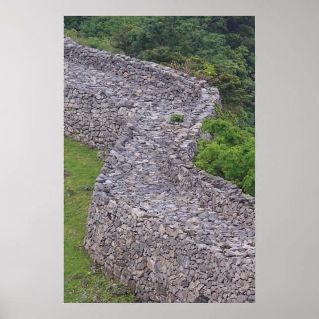 Nakijin Castle Wall Poster (Front)