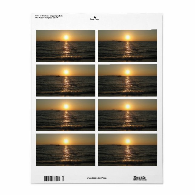 Naklua Beach Sunset .. Pattaya, Chonburi, Thailand (Full Sheet)