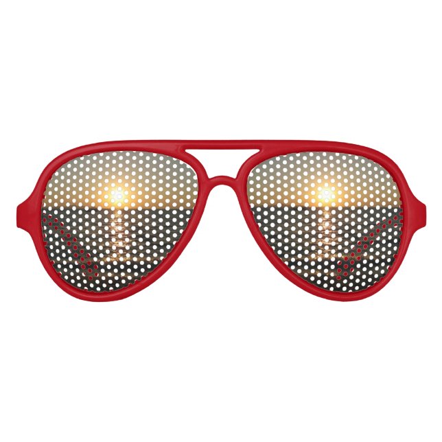 Naklua Beach Sunset .. Pattaya, Chonburi, Thailand Aviator Sunglasses (Front)