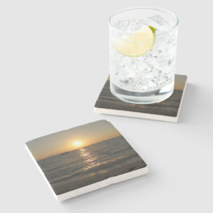 Naklua Beach Sunset .. Pattaya, Chonburi, Thailand Stone Coaster
