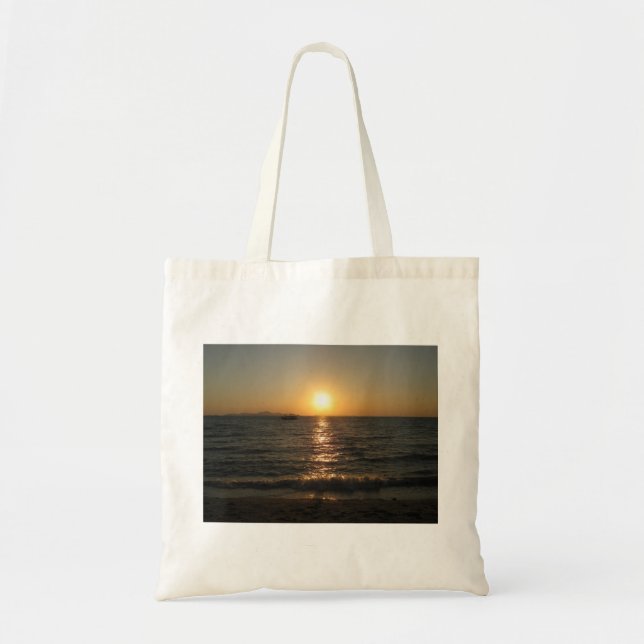 Naklua Beach Sunset .. Pattaya, Chonburi, Thailand Tote Bag (Front)