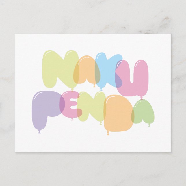 Naku penda - I love you in Swahili Postcard (Front)