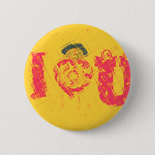 Nakupenda - I Love U Swahili Word Text Meaning Art 6 Cm Round Badge