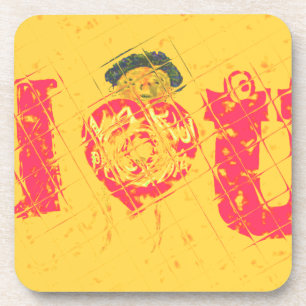 Nakupenda - I Love U Swahili Word Text Meaning Art Coaster