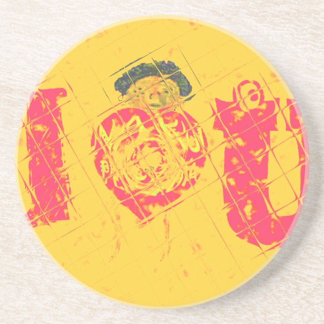 Nakupenda - I Love U Swahili Word Text Meaning Art Coaster (Front)