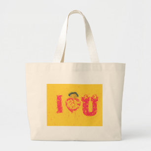 Nakupenda - I Love U Swahili Word Text Meaning Art Large Tote Bag