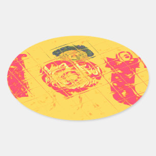 Nakupenda - I Love U Swahili Word Text Meaning Art Oval Sticker