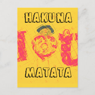 Nakupenda - I Love U Swahili Word Text Meaning Art Postcard