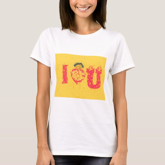 Nakupenda - I Love U Swahili Word Text Meaning Art T-Shirt (Front)