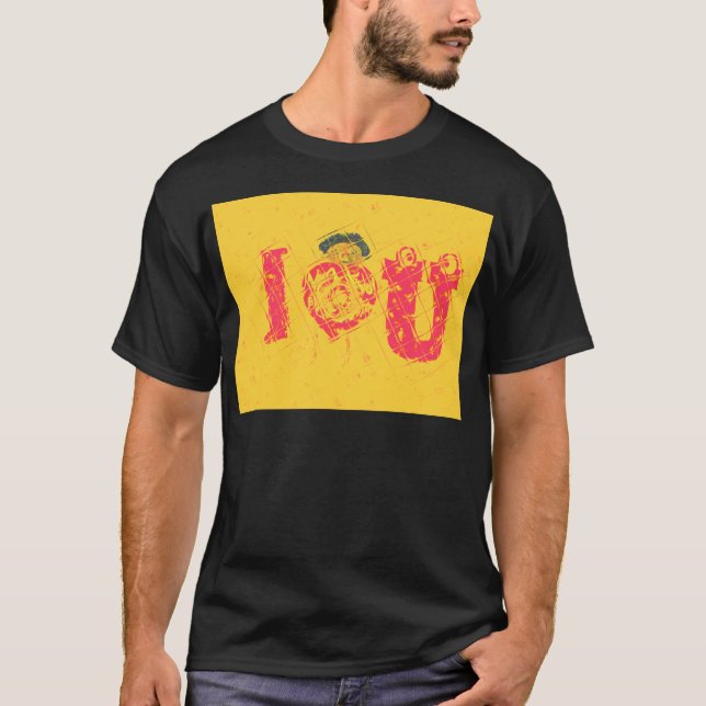 Nakupenda - I Love U Swahili Word Text Meaning Art T-Shirt (Front)