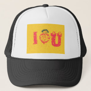 Nakupenda - I Love U Swahili Word Text Meaning Art Trucker Hat