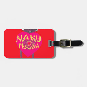 Nakupenda Love Art – Swahili Heart Design Luggage Tag