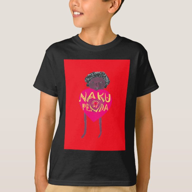 Nakupenda Love Art – Swahili Heart Design T-Shirt (Front)