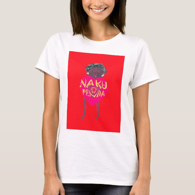 Nakupenda Love Art – Swahili Heart Design T-Shirt (Front)