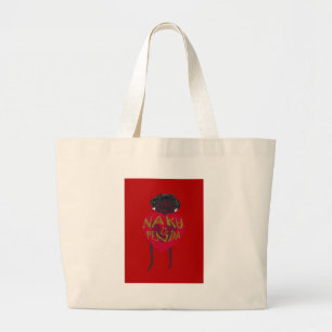 Nakupenda Sana Art Print  Swahili Design Large Tote Bag