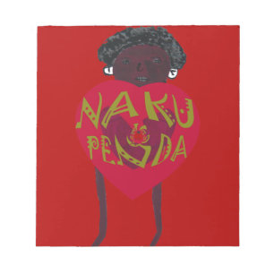 Nakupenda Sana Art Print Swahili Design Notepad