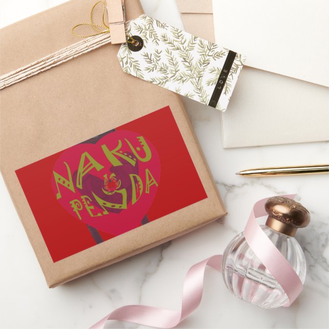  Nakupenda Sana Art Print  Swahili Design Rectangular Sticker (Gifting)