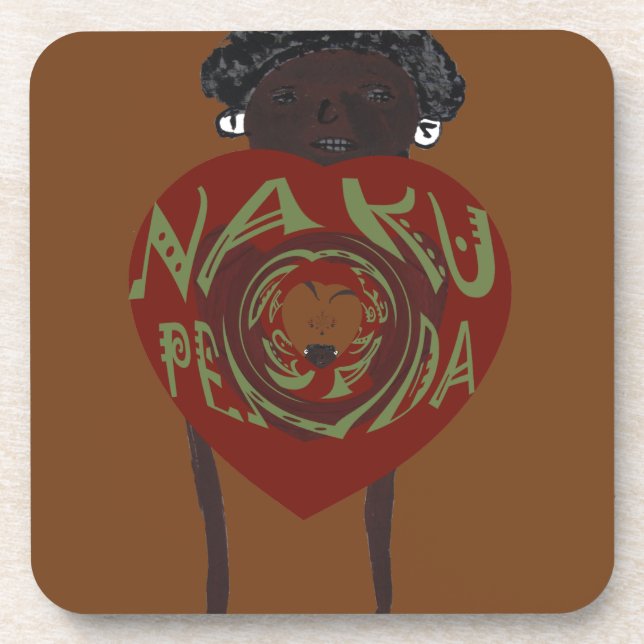 Nakupenda Sana: I Love You in Swahili Coaster (Front)