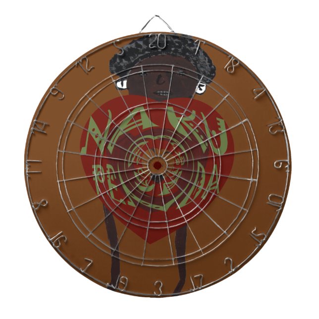 Nakupenda Sana: I Love You in Swahili Dartboard (Front)