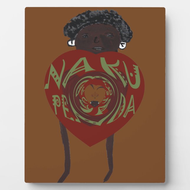 Nakupenda Sana: I Love You in Swahili Plaque (Front)