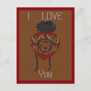 Nakupenda Sana: I Love You in Swahili Postcard