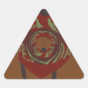 Nakupenda Sana: I Love You in Swahili Triangle Sticker