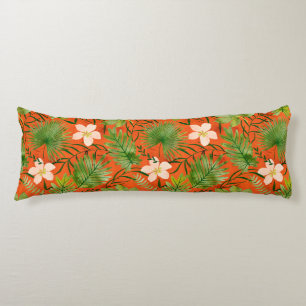 Nalani Hawaiian Tropical Garden Coral Body Cushion
