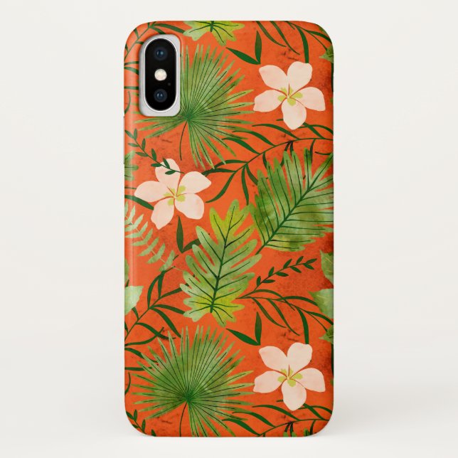 Nalani Hawaiian Tropical Garden Coral Case-Mate iPhone Case (Back)