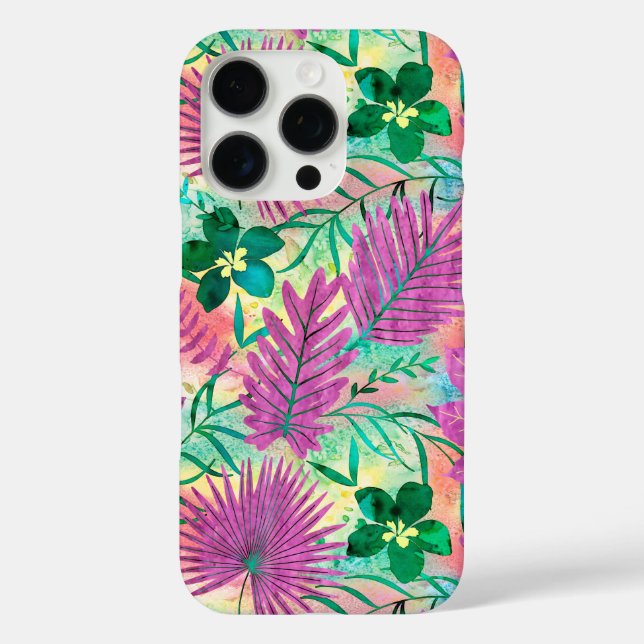 Nalani Hawaiian Tropical Garden Fuchsia  Case-Mate iPhone Case (Back)