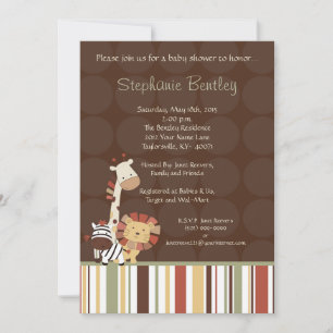 Nali Jungle 5x7 invitation